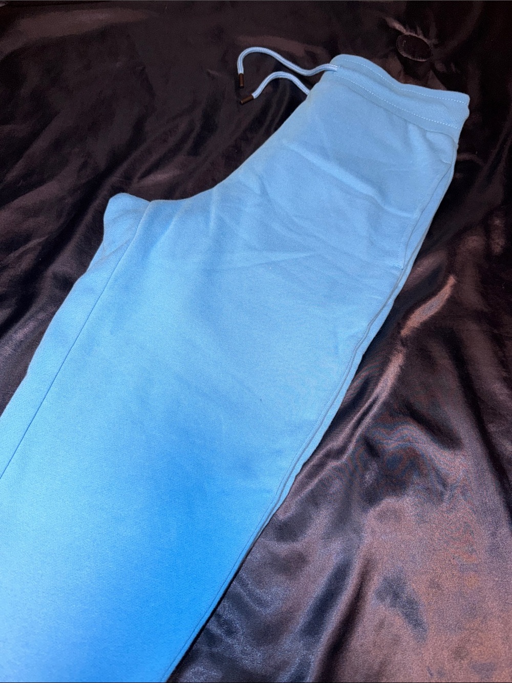 Light Blue Men’s Drawstring Jogger Pants Tighter Fit Comfortable Material